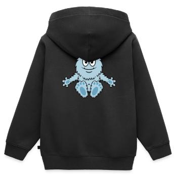 Little Hug Monster - Hug Me - Kinder Premium Organic Zip Hoodie - Schwarz - Hinten - AI Model Kid Male (0cm)