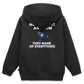 Confiance Atom - Sweat Premium à capuche zippé enfant bio - noir - Dos - AI Model Kid Male (0cm)
