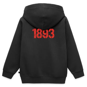 Stuttgart - Sweat Premium à capuche zippé enfant bio - noir - Dos - AI Model Kid Male (0cm)