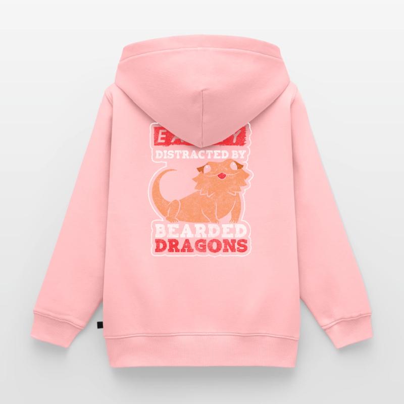 Lizard Lizard Lizard Lizard Kids Premium Organic Zip-up Hoodie