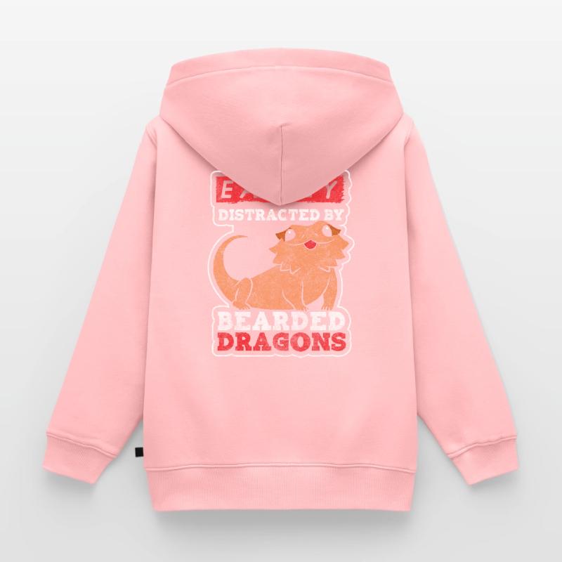 Lizard Lizard Lizard Lizard Kids Premium Organic Zip-up Hoodie