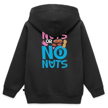 Noix ou aucun - Sweat Premium à capuche zippé enfant bio - noir - Dos - AI Model Kid Male (0cm)