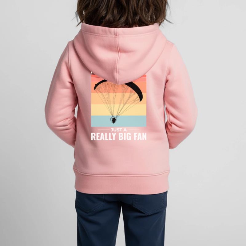 Paramotor Pilot Paramotoring Powered Paraglider Kids Premium Organic Zip-up Hoodie