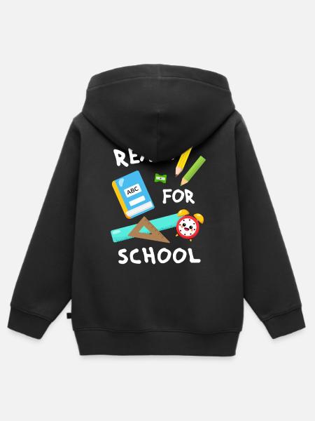 Schulanfang Schulanfänger Einschulung Schulkind - Kinder Premium Organic Zip Hoodie - Schwarz