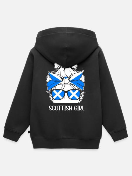 Schottland Schotten Schottisch Schotte - Kinder Premium Organic Zip Hoodie - Schwarz