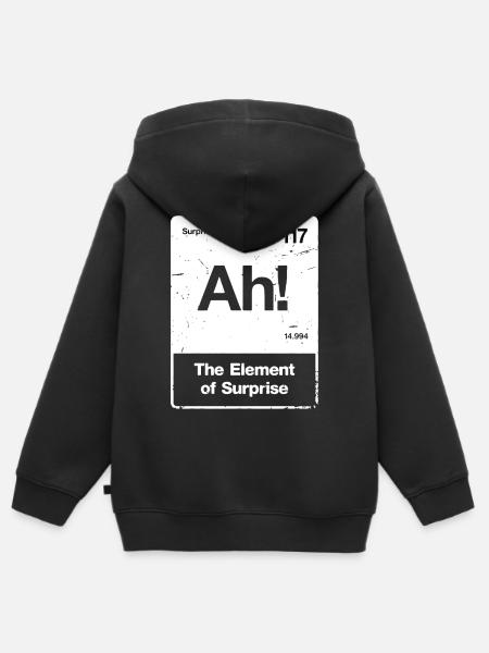 Ah! Element Überraschung - Kinder Premium Organic Zip Hoodie - Schwarz