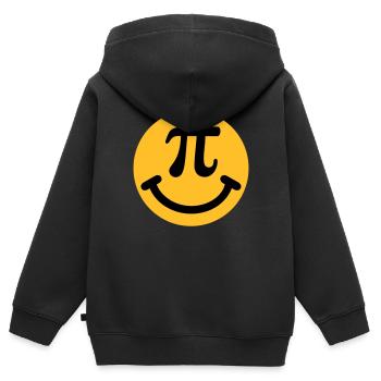 Pi - Sweat Premium à capuche zippé enfant bio - noir - Dos - AI Model Kid Male (0cm)