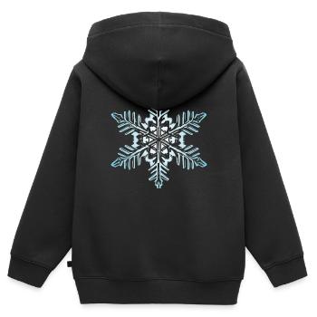 Flocon de neige Neige Hiver Noël coloré 1 - Sweat Premium à capuche zippé enfant bio - noir - Dos - AI Model Kid Male (0cm)