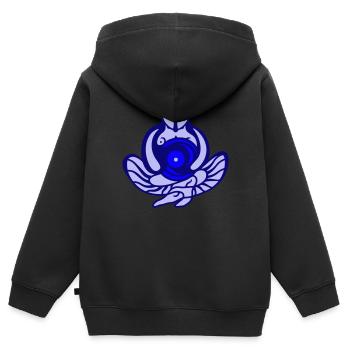 Goal. Success, motivation and concentration - Kids Premium Organic Zip-up Hoodie - black - Back - AI Model Kid Male (0cm)
