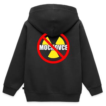 Atomkraft Kernkraft Mochovce stoppt Shirt - Kinder Premium Organic Zip Hoodie - Schwarz - Hinten - AI Model Kid Male (0cm)