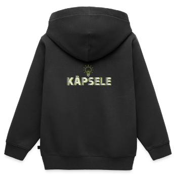 Käpsele Schwabe Souabe souabe cadeau souabe - Sweat Premium à capuche zippé enfant bio - noir - Dos - AI Model Kid Male (0cm)