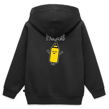 Beste Freunde - Kinder Premium Organic Zip Hoodie - Schwarz - Hinten - AI Model Kid Male (0cm)
