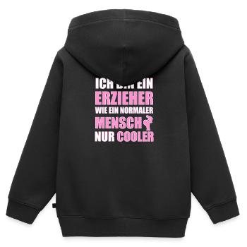 Gifts for Educators Educators T-Shirts - Kids Premium Organic Zip-up Hoodie - black - Back - AI Model Kid Male (0cm)
