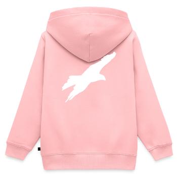 gliding eagle - Kids Premium Organic Zip-up Hoodie - rose - Back - AI Model Kid Female (0cm)