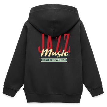 Jazz - Sweat Premium à capuche zippé enfant bio - noir - Dos - AI Model Kid Male (0cm)