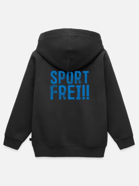 Sport Frei Ostalgie Nostalgie Osten Ossi Geschenk - Kinder Premium Organic Zip Hoodie - Schwarz