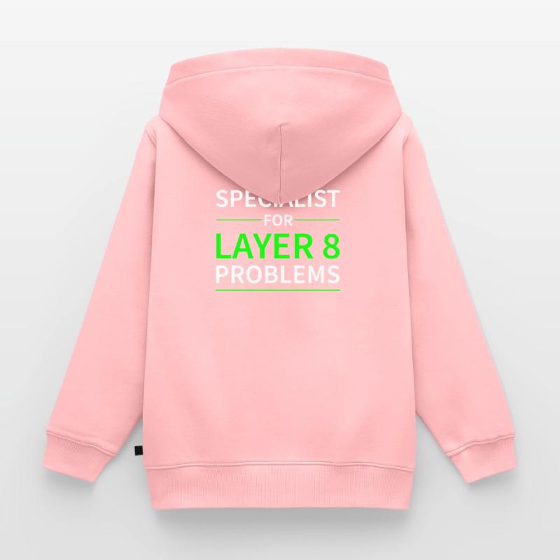 Specialist for layer 8 problems gift code Kids Premium Organic Zip-up Hoodie