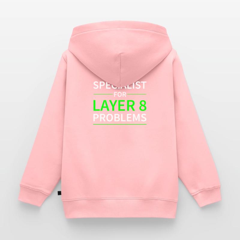 Specialist for layer 8 problems gift code Kids Premium Organic Zip-up Hoodie