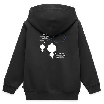 Programmierer - Kinder Premium Organic Zip Hoodie - Schwarz - Hinten - AI Model Kid Male (0cm)