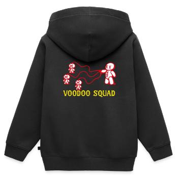 Voodoo Squad - Kinder Premium Organic Zip Hoodie - Schwarz - Hinten - AI Model Kid Male (0cm)