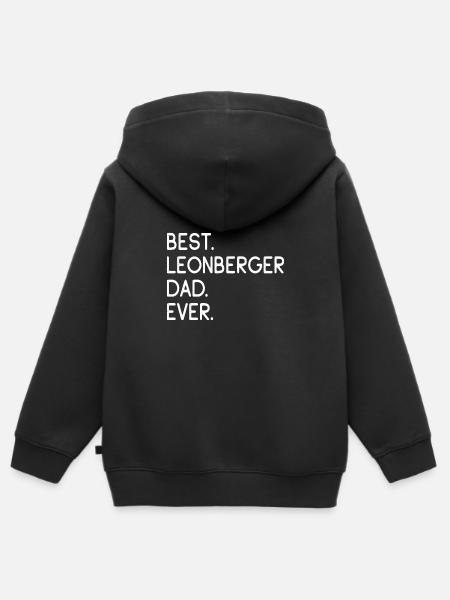 Leonberger - Kinder Premium Organic Zip Hoodie - Schwarz