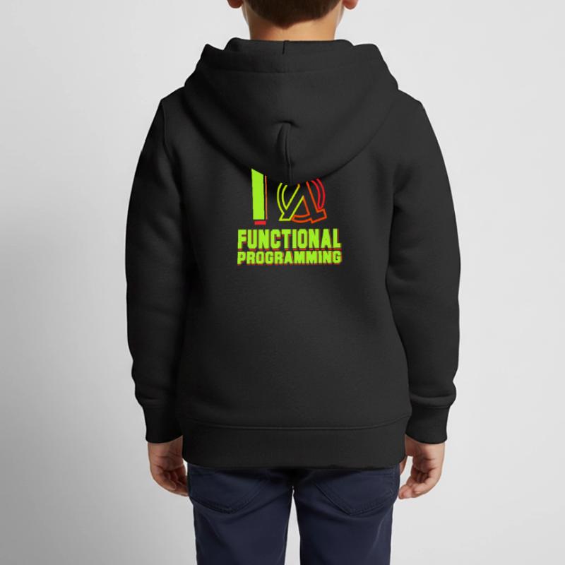Programmer Lambda Kids Premium Organic Zip-up Hoodie