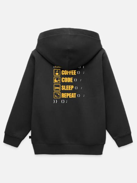 Programmierer - Kinder Premium Organic Zip Hoodie - Schwarz