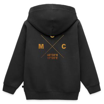 Munich MUC coordonne le cadeau à la maison Bavière - Sweat Premium à capuche zippé enfant bio - noir - Dos - AI Model Kid Male (0cm)