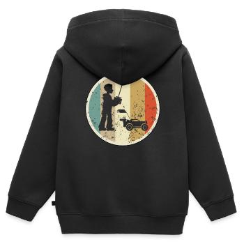 RC Rennauto Buggy Racer Ferngesteuertes Auto - Kinder Premium Organic Zip Hoodie - Schwarz - Hinten - AI Model Kid Male (0cm)