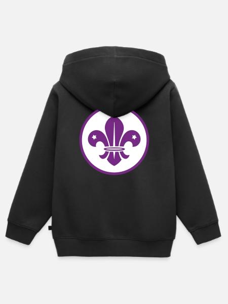 Pfadfinder / Pfadfinder - Kinder Premium Organic Zip Hoodie - Schwarz