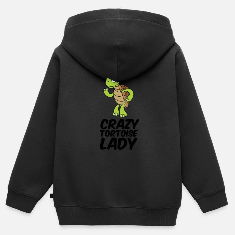 Black Toad Funny Girl Cadeau - Sweat Premium à capuche zippé enfant bio - noir