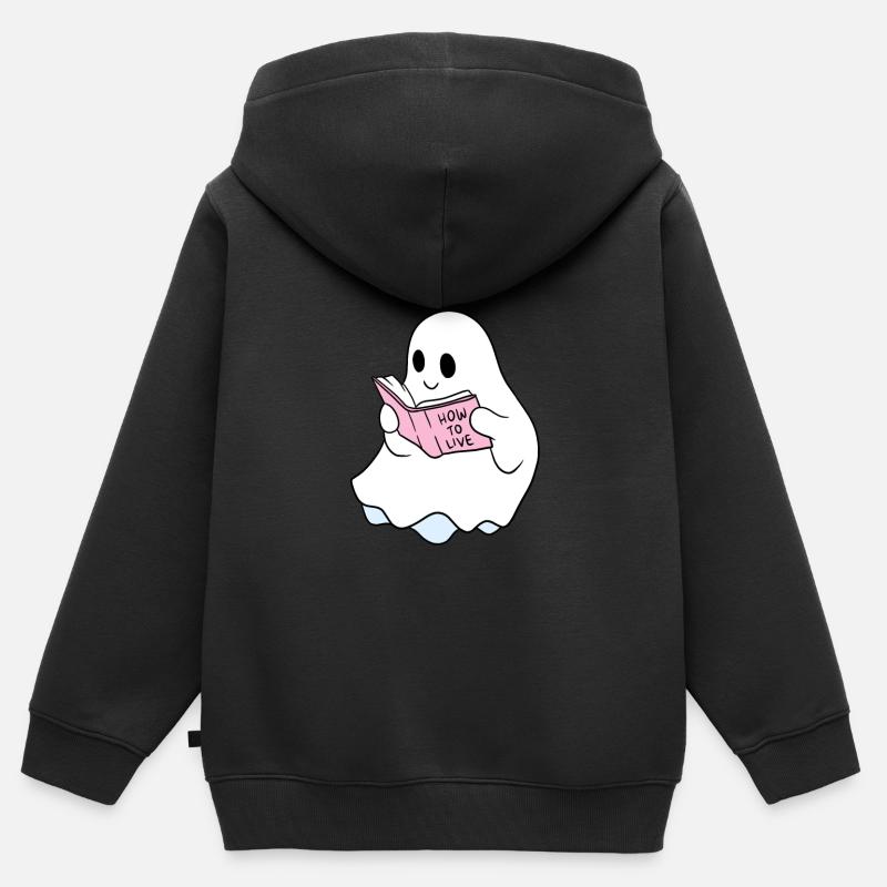 Humour - Sweat Premium à capuche zippé enfant bio - noir