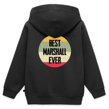 Meilleur Marshall de tous les temps - Sweat Premium à capuche zippé enfant bio - noir - Dos - AI Model Kid Male (0cm)