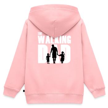 walking dad - Kids Premium Organic Zip-up Hoodie - rose - Back - AI Model Kid Female (0cm)