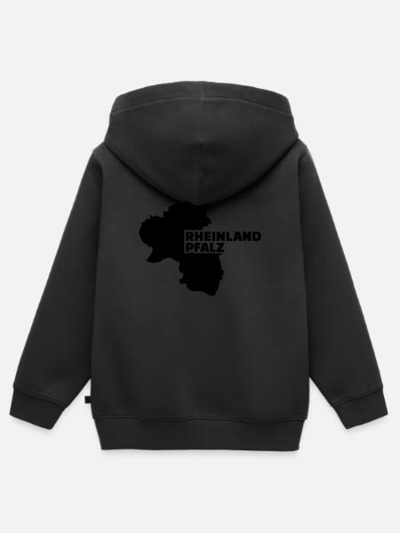 Rheinland Pfalz - Kinder Premium Organic Zip Hoodie - Schwarz
