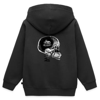 Geschenk Gebäck Liebhaber Kuchen Gebäck - Kinder Premium Organic Zip Hoodie - Schwarz - Hinten - AI Model Kid Male (0cm)