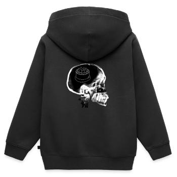 Geschenk Gebäck Liebhaber Kuchen Gebäck - Kinder Premium Organic Zip Hoodie - Schwarz - Hinten - AI Model Kid Male (0cm)
