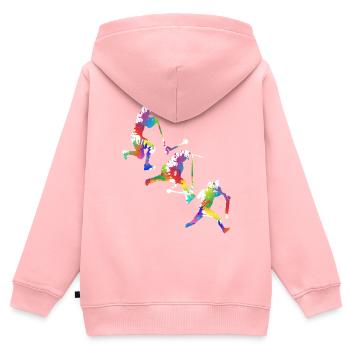 Scooter - Kids Premium Organic Zip-up Hoodie - rose - Back - AI Model Kid Female (0cm)