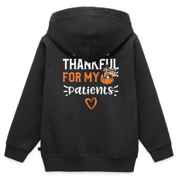 Thankful For My Patients - Kinder Premium Organic Zip Hoodie - Schwarz - Hinten - AI Model Kid Male (0cm)