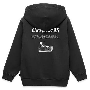 Nachwuchs Schreinerin Geschenk Geburt Baby Kind - Kinder Premium Organic Zip Hoodie - Schwarz - Hinten - AI Model Kid Male (0cm)