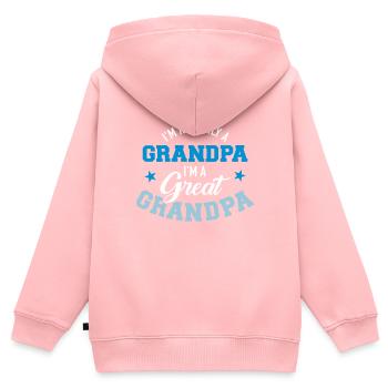 Great-grandfather - Kids Premium Organic Zip-up Hoodie - rose - Back - AI Model Kid Female (0cm)
