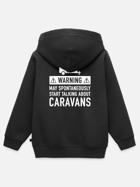 Lustige Caravan-Geschenk-Idee - Kinder Premium Organic Zip Hoodie - Schwarz