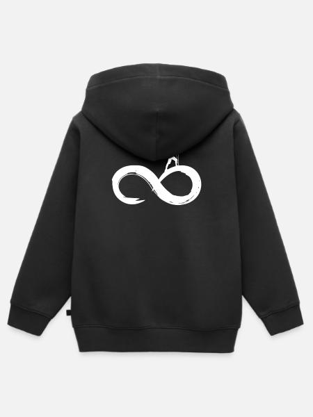 Wandern - Kinder Premium Organic Zip Hoodie - Schwarz