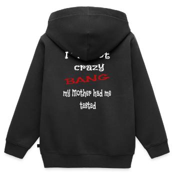 Bang Theory lustiger spruch Geschenk - Kinder Premium Organic Zip Hoodie - Schwarz - Hinten - AI Model Kid Male (0cm)