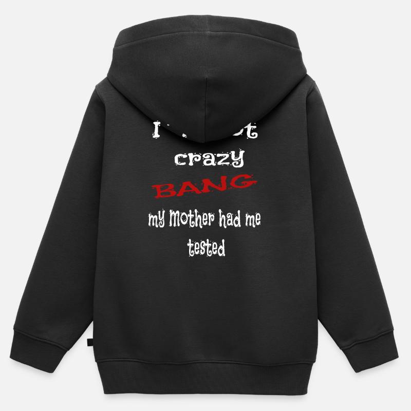 Bang Theory cadeau de dire drôle - Sweat Premium à capuche zippé enfant bio - noir