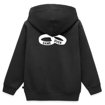 Game Over Wedding - Kinder Premium Organic Zip Hoodie - Schwarz - Hinten - AI Model Kid Male (0cm)