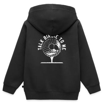 golf - Sweat Premium à capuche zippé enfant bio - noir - Dos - AI Model Kid Male (0cm)