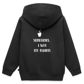 Gärtner - Garten - Gartenarbeit - Gärtnern - Kinder Premium Organic Zip Hoodie - Schwarz - Hinten - AI Model Kid Male (0cm)