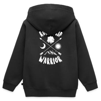 Road Trip - Roadtrip - Kinder Premium Organic Zip Hoodie - Schwarz - Hinten - AI Model Kid Male (0cm)