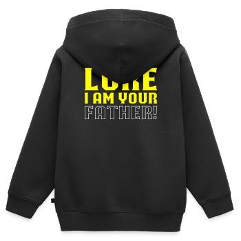 Luke je suis ton père - Sweat Premium à capuche zippé enfant bio - noir - Dos - AI Model Kid Male (0cm)